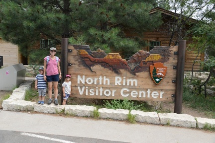 North Rim Visitor Sign